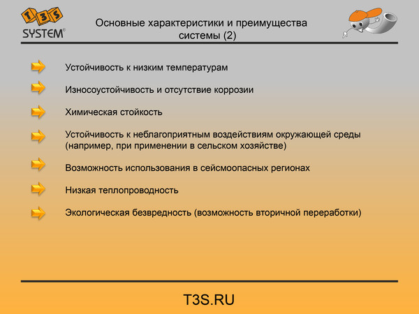 T3S system. Трубы и фитинги полипропиленовые производства Чехия. T3S.ru