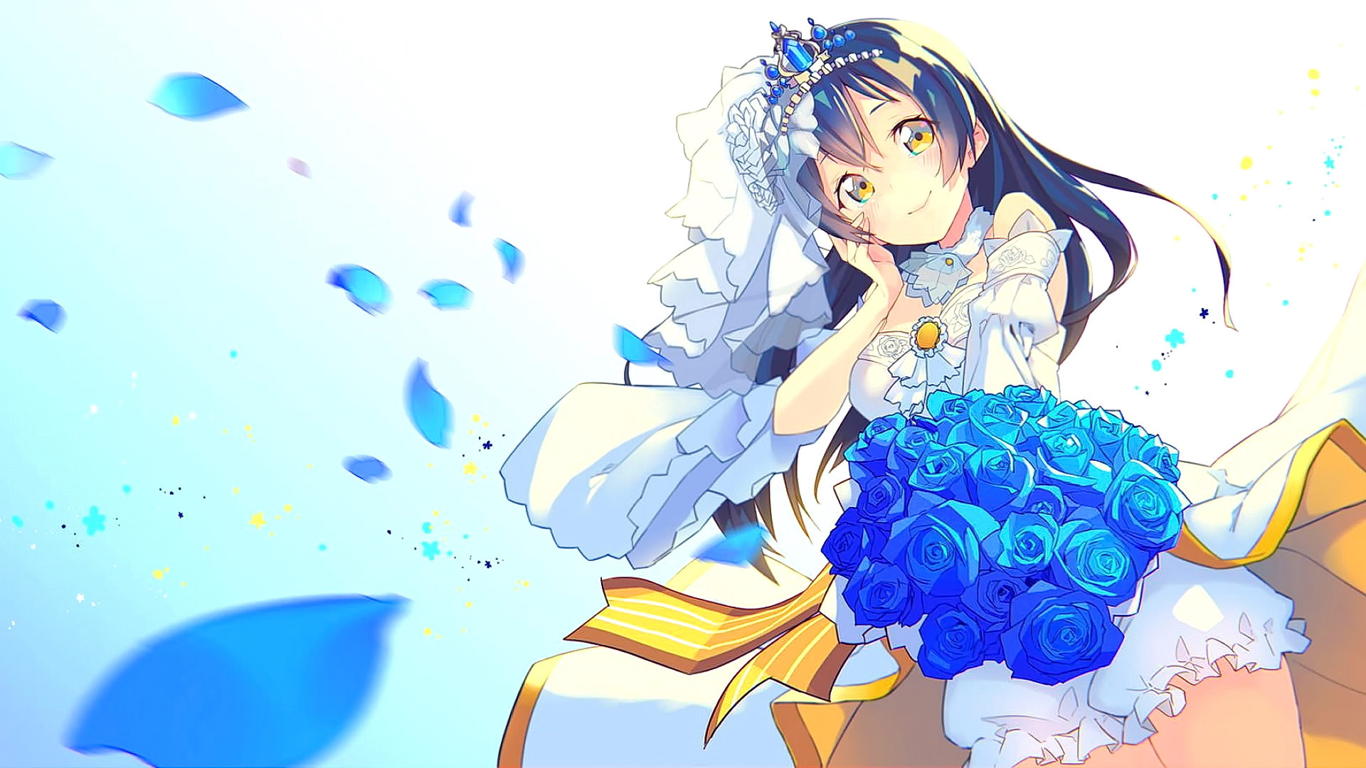 Голубые цветы аниме