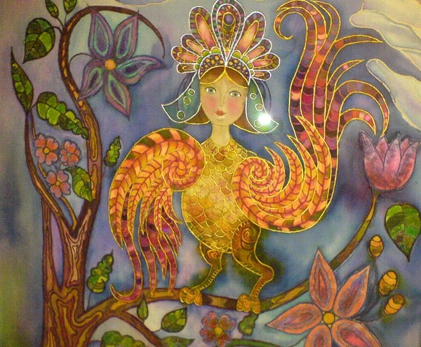 Птица гамаюн рисунок