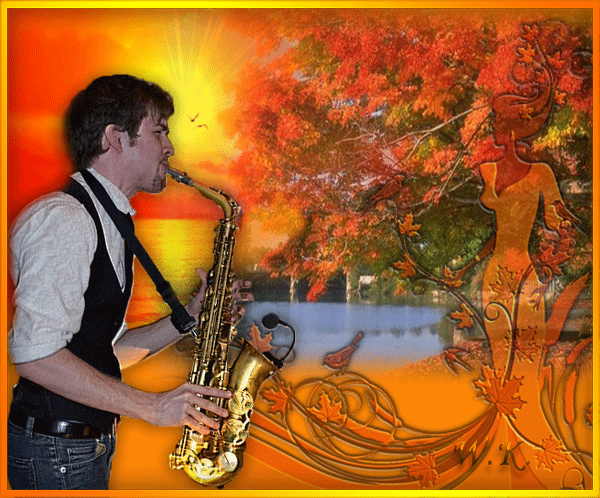 Саксофон саксофон танцует. Осенний лес саксофонист. Блюз саксофон.