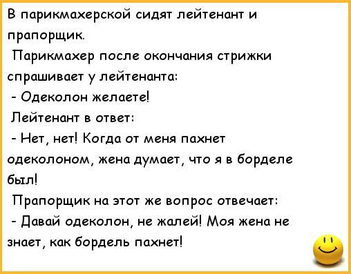 Анекдот про полковника. Анекдот про лейтенанта. Анекдоты про парикмахеров. Шутки про лейтенантов.