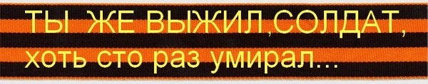 Песня ты выжил солдат хоть сто